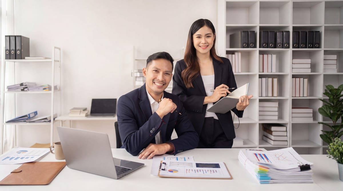 Filipino professional studying online